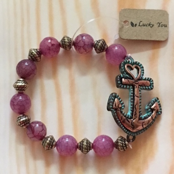 Lucky You Jewelry - Nautical Semi Precious Stone Bracelet